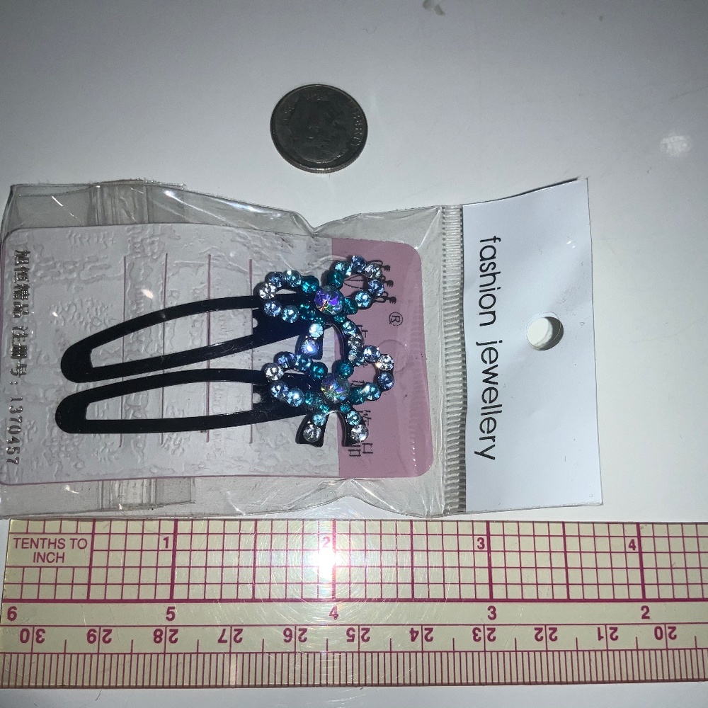 Crystal new hair clip 2”